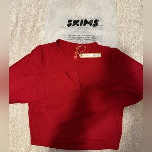 Skims soft lounge brick rib long sleeve